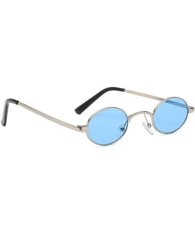 Small Frame Punk Retro Round Frame Sunglasses Men and Women Vacation Beach Decorative Sunglasses (Color : B, Size : 1) 1 F $1...