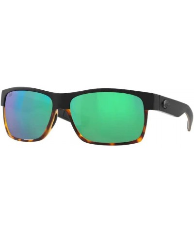 Half Moon 6S9026 Pillow Sunglasses for Men + BUNDLE with Designer iWear Eyewear Kit 181 Matte Black/Tortoise / Green Mirror 5...