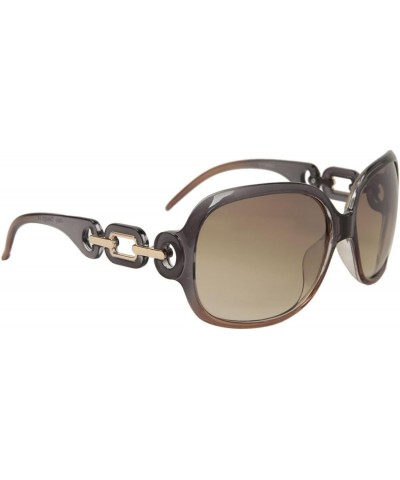 FancyG® Women's Fashion Sunglasses Diamond Chain Style Vintage Look UV Protection Eyewear Duotone - Grey Beige $26.66 Designer