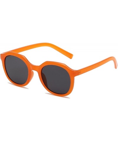 Round Frame Retro Sunglasses for Men and Women, Outdoor Holiday Decorative Glasses (Color : B, Size : Medium) Medium C $11.65...