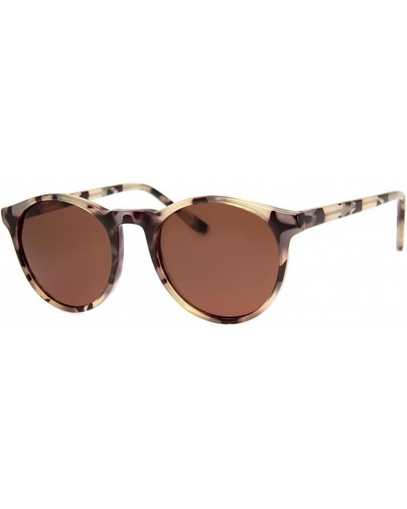 Women's Vintage-Inspired Round Unisex Sunglasses Leopard $10.38 Round