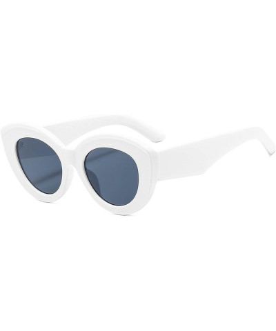 Fashions 2021Cat Eye Sunglasses Green Stripes Decoration New Trend Sun Glasses For Women Luxury Travel Goggles Glasses White ...