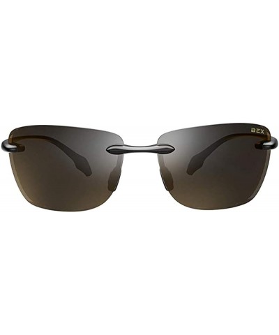 Jaxyn X Polarized Sunglasses Black/Brown $76.80 Oval