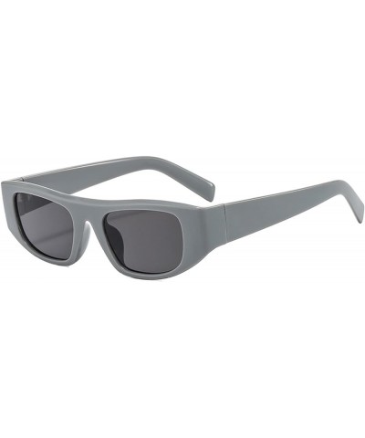 Oval Frame Small Frame Fashion Men and Women Outdoor Vacation Decorative Sunglasses (Color : D, Size : 1) 1 B $17.08 Designer