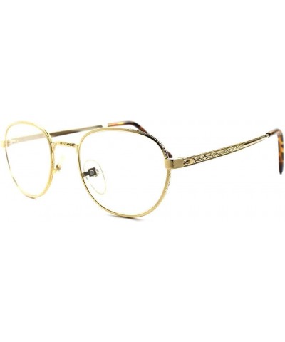 Deadstock Vintage Fashion Mens Womens Gold Round 3.00 Reading Glasses $11.65 Round