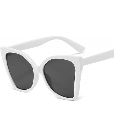 Large Frame Cat Eye Sunglasses Women Fashion Decorative Sunglasses (Color : B, Size : 1) 1 H $15.01 Designer