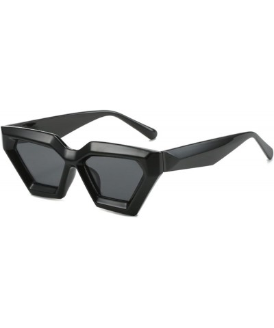 Diamond Shaped Trend Cat Eye Women And Men Sunglasses Outdoor Vacation UV400 Sunglasses Gift B $14.78 Designer