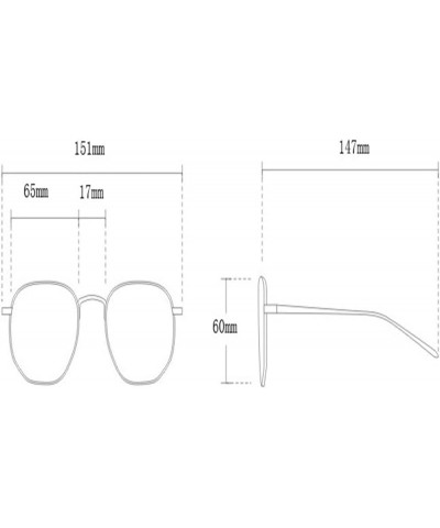 Large Frame Retro Street Sunglasses Outdoor Decoration (Color : G, Size : 1) 1 B $12.73 Designer
